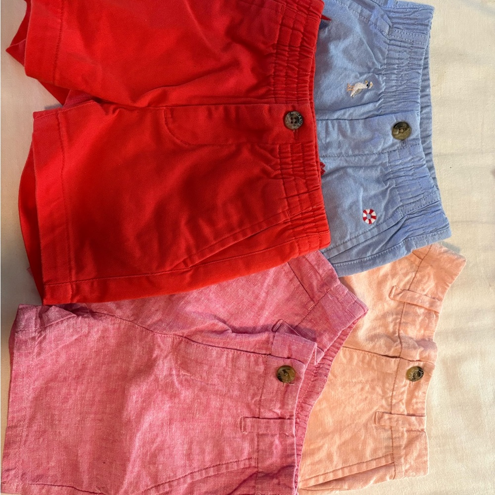 Janie and Jack  Shorts - Red, Blue, Pink, Peach